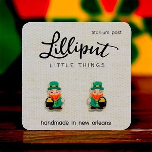 St. Patrick's Day Leprechaun Earrings